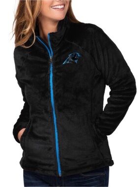 NFL Women's Black Carolina Panthers NFL G-III Women’s Full-Zip Sherpa Jacket